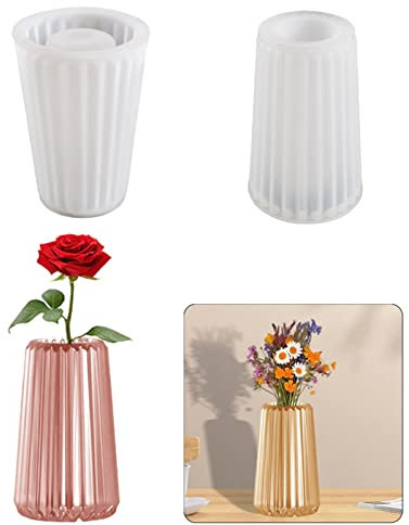 TROYSINC 3D Vase Silikonform Epoxidharz Form,vase silikonform groß,Blumenvasen Harz Formen,DIY Blumenvase Gießform,für Herstellung Von Stifthaltern,Blumenvasen,Dekorativen Ornamenten