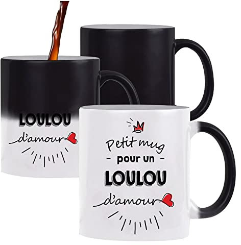 Planetee Tasse Petit Mug magique d'un Loulou d'amour | Idée Tasse Cadeau Couple Saint Valentin Homme Anniversaire Noël