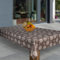 laro Wachstuch-Tischdecke Sterne Weihnachten Weihnachts-Motive PVC Wachstischdecke Eckig Meterware Wasserabweisend Abwischbar |20|, Muster:Weihnachten Schneeflocke Braun, Größe:100x140