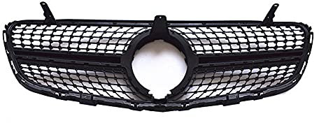 Dciustfhe Auto Front Nieren Kühlergrill Grill Stoßstangen, für Mercedes Benz AMG GLC Class W253 X253 GLC43 GLC200 GLC250 GLC300 GLC450 2015-2021 ABS Gitter Doppelsteg Mesh Hood,BlackNoCamera