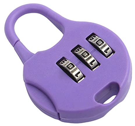 Cadenas à combinaisons à 3 chiffres Petites serrures à code colorées pour d'ordinateur cartables