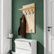 AKKE Garderobenpaneel Wandgarderobe Mit Ablage Wandpaneel Garderobe PVC Maxi Enigma 120cm x 60 cm