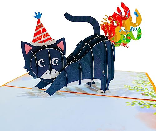 3D Happy Birthday Karte, Pop up Geburtstagskarte, 3d Pop Up Karte, 3D Geburtstagsgrusskarte fuer Kinder Frauen Mama Papa Frau Mann