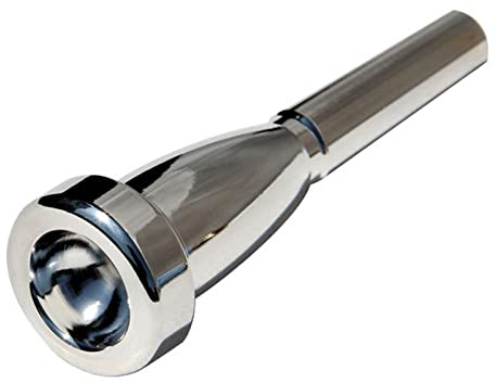 Silber Trompetenmundstück Messing Trompetenmundstück Vollkupfer Versilberung Trompetenmundstück Wind Musikinstrument Teile Zubehör(3C)
