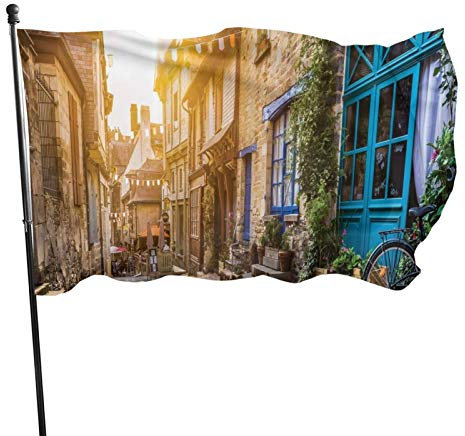90 x 150 cm, tives Banner für den Außenbereich, große Gartenflagge, Vintage-Coffee-Shop, lustige Flagge, lebendige Farben, Polyester-Yard-Flagge, für Ou
