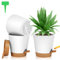 OFFCUP Lot de Pot de Fleur en Plastique, 3pcs Pots de Fleurs Auto-Arrosant, Pots de Plantes avec Trous De Drainage et Soucoupes Amovible pour d'Intérieur et d'Extérieur Jardins de Balcon -Blanc 16,5cm