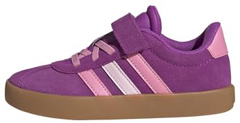 adidas VL Court 3.0 Hook And Loop Shoes Kids, Sneaker Unisex - Bambini e Ragazzi, Flash Pink Bliss Pink Clear Pink, 35 EU