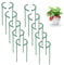 Pflanzenstütze Halbrunde, 20 Stücke Blumenhalter Pflanzenhalter aus Plastik Pflanzen Stütze Rankhilfe Halbrund für Pflanzen Gemüse Blumen-24,5 x 14,7cm