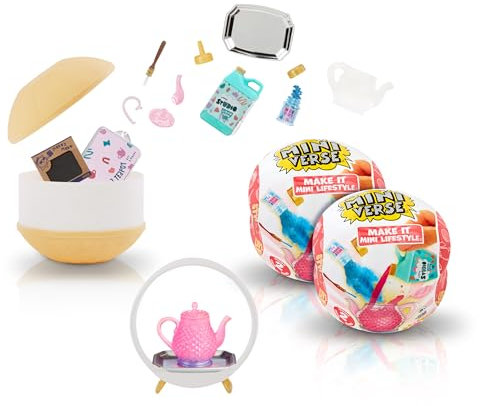 MGA's Miniverse - Make It Mini Lifestyle Series 2 (2-Pack), Blind Packaging, DIY, Resin Play, Replicas, NOT Edible, Collectors, 8+