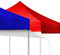 HolyMaji 2 Stück Baldachin, Zelt, Regenrinne, Pop-Up-Zelt, 25,4 x 25,4 cm, Vinyl-Dachrinnen-Ersatz, Sommer-Outdoor-Events, Party-Zubehör (weiß, 3 x 3 m)