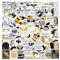 Yoimckay 100pcs Aesthetic Dragon Aufkleber, Coole Cartoon Drachen Aufkleber Vinyl Wasserdicht Graffiti Stickers,Niedliche Aufkleber Paket für Skateboard Scrapbook Laptop Aufkleber Für Teens