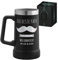 Maverton Isolierter Bierkrug mit Gravur 700 ml Schwarz - Thermo Bierglas Edelstahl - Vatertagsgeschenk für Papa - Geschenke für Männer - Personalisierte Geschenke Männer