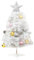 Árbol de Navidad artificial – Árbol artificial para decoración de mesa | Pino artificial de Navidad LED pequeño | Árbol de Navidad de mesa con adornos de bolas de Navidad para decoración de árbol de