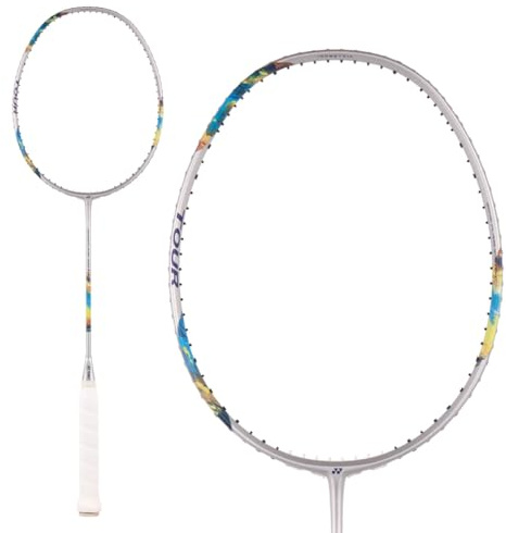 Yonex Nanoflare 700 Tour unbesaiteter Badmintonschläger – Silber/Himmelblau