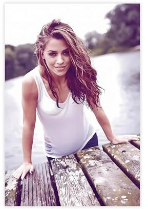 HRJHE Poster Sängerin Vanessa Mai (4), Leinwand-Poster, Schlafzimmerdekoration, Landschaft, Büro, Raumdekoration, Geschenk, 30 x 45 cm