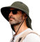 TOP-EX Chapeau de soleil unisexe à large bord pour homme avec protection de la nuque, porte-lunettes de soleil, chapeau d'été pour safari, chapeau d'été imperméable et pliable, 95560-vert armée,