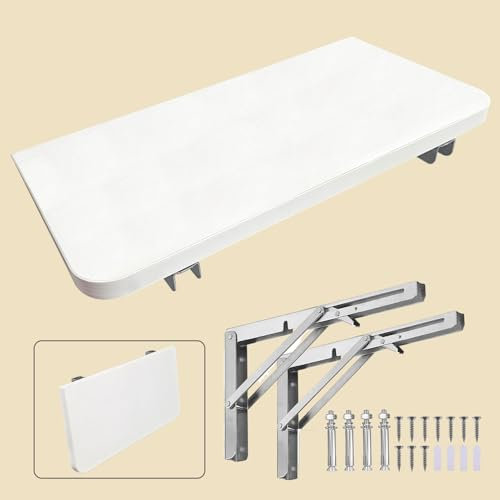 HIDEWALKER Pliable Etagere Murale Bois Peut Porter 50kg Cuisine Salon Chambre à Coucher Salle de Bain Etagere Flottante Murale