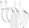 Chargeur iPhone Apple MFi Certifié et Câble iPhone 2M [Lot de 2], 5W Prise USB Chargeur Apple Adaptateur Secteur USB avec Câble Lightning pour iPhone 14/13/12/11 Pro Max/XS/X/8/7/6 Plus/5/SE