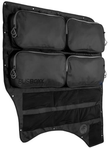 Bus-Boxx Organizer Tasche utilitywallBOXX – Taschen und Netzreihen, Stauraum und Verkleidung für VW T5, T6, T6.1 Transporter (Large Beifahrerseite)