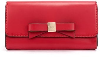 kate spade new york Damen Bow Belt Bag, Removable Zip Pouch Hands-Free Carrying, Ideal for Travel Gürtel, Garnet red