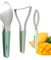 Splitter y pelador de mango, pelador de mango,Herramienta de divisor de frutas de acero inoxidable 3X | Gadget de deposición de mango de cocina para preparación y servicio rápidos de frutas