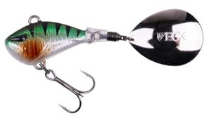 ZECK - Jig Spinner, Spin-Jig, Bleikopfspinner, Kunstköder, Angelköder - Rogue Runner | 10 g - Holo Perch