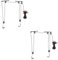TOYANDONA 2 Ensembles Support De Rangement pour Kayak Cintres Support De Vélo Solide Rangement Intérieur pour Vélos Rack De Mur De Kayak Porte-vélos Black Matériel PP