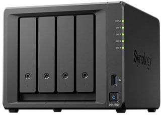 DS425+ 4-Bay Synology NAS – 3 anni di garanzia, soluzione di archiviazione compatta con porta integrata da 2,5 GbE