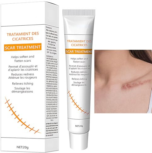 Narbengel Narbensalbe Nach Op Narbencreme, Narbensalbe reduziert die Sichtbarkeit von Narben verringert Gewebespannung & Juckreiz – Narbencreme für Narben aller Art (20 g)