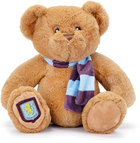 The Gift Scholars Official Aston Villa FC Teddy Bear Plush Toy - Great Christmas & Birthday Present for Boys, Girls All Villans Fans