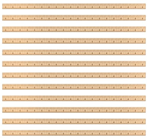 Nuanchu 12 Pcs Unfinished 3D Decorative Wood Trim Molding 15.75inch Decorative Wood Molding Cute DIY Trim for Home Wall Cabinet Shelf Window Door(Bead,12mm)