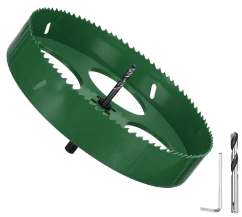DTGN 8 Bi-Metal Hole Saw 203mm M42 HSS Hole Cutter for Metal White | Cutting Tool Good for Thick Stainless Steel/Alloy/Aluminium/Brass/Copper