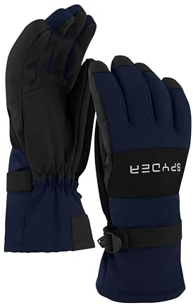 Spyder Mens Insulated Winter Ski Gloves, True Navy, L