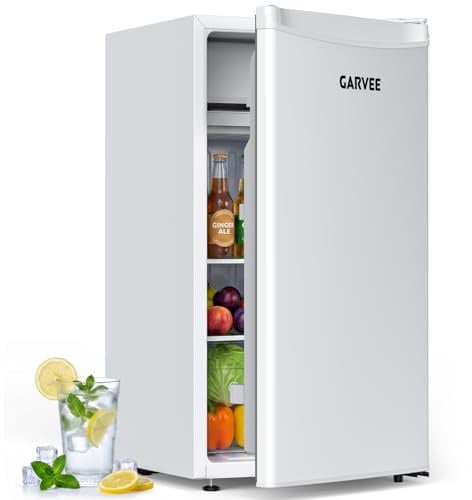 Frigorifero Piccolo Mini Frigo 92L Piccolo Monoporta, Mini Frigo 5 Livelli di Temperatura (0-18 °C), Funzionamento Silenzioso a 41 dB, Piedini Regolabili, Cassetto Verdure, per la Casa E L'ufficio
