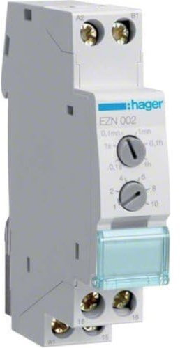 Hager – Ezn002 – Relais Minuteur avec Retard au commutateur 10 A, AC/DC
