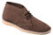 Chums Men's Men's Wide Suede Desert Boots – Wide-Fit Comfortable Casual Ankle Boots For Everyday Brown 10 UK