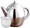 Rosenstein & Söhne Teiere con infusore - teiera Con ghiaione: Teiera in acciaio inox con inserto setaccio, 0,8 litri, lavabile in lavastoviglie (teiera acciaio inossidabile Con ghiaione)