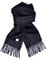 Mitos Natural Elegance Hipster Schal aus 100% Wolle Alpaka, eleganter Winterschal, Wollschal aus feiner 100% Alpaka Wolle, weich, warm, pures elegantes Naturhaar unisex, natur, Schwarz,