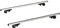 HOMCOM Barres de Toit de Voiture transversales 135 cm, Porte-Bagage verrouillables 2 clés fournies Alliage d'aluminium, Compatible avec Les Rails latéraux surélevés d'une Largeur de 120 cm, argenté
