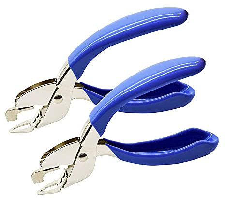 yuekui Dedicated Klammerentferner Familie Schule Krankenhaus Offic Klammerentferner Werkzeug (2 Pcs Blau)