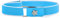 Ladeheid Mädchen Gürtel Elastik-Gürtel 1-6 Jahre 34-65 cm P15G (Blau/Weiß/Blume)