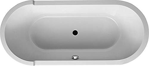 Duravit DU Whirlwanne Oval Starck 1800x800mm freistehend, Jet-System, weiß