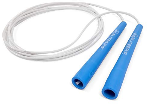 EliteSRS Flex Freestyle Jump Rope mit 6.5 weiche Flexible Griffe für Freestyle-Springen Blau