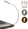 EBYPHAN LED Lampada USB, Luce LED USB Portatile, Luce Tastiera per PC Computer, Lampada da Lettura Regolabile, Collo di Cigno Flessibile + Luci Bianche/Gialle