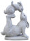 Thaiboo OsterHasen Garten Figur massiv Deko Stein HAB Dich LIEB Hase (Hasen Mama und Kind)