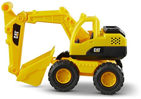 Jouets de Construction CAT, excavatrice 15 Tough Rigs, Jouet d’extérieur pour Enfants de Grande Taille, pièces de Travail réelles et pièces articulées, Jouets idéaux pour Les garçons de 2 Ans