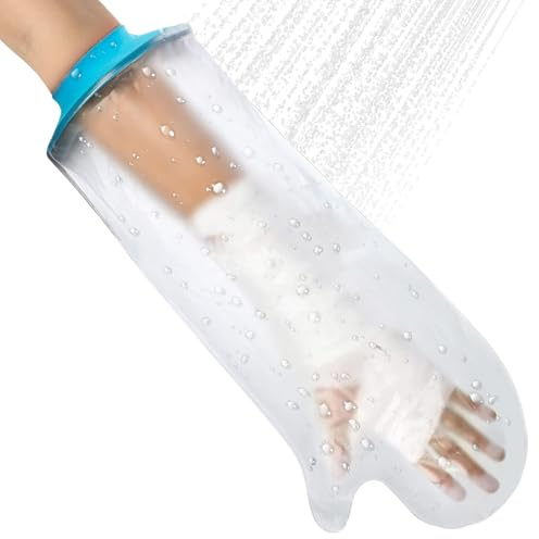 Wasserdichter Armschutz für die Dusche, Erwachsene, Kinder, weich, bequem, wasserdichte Versiegelung, um Wunden trocken zu halten, Kinder-Badewanne, Bandageschutz, wiederverwendbar.