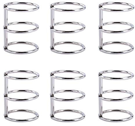 Binder Ringe 3 Ring Metall Lose Blatt Buch Ringe 25mm Ordner Ringbuch für Fotoalbum Scrapbook Album Handwerk 6 Stück Silber