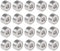 sourcing map 682ZZ Rillenkugellager, 2 mm Innendurchmesser, 5 mm Außendurchmesser, 2,3 mm Bohrung, doppelt geschirmt, Chromstahl Z2, 20 Stück