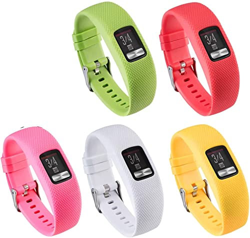 Axcellent Kompatibel mit Garmin Vivofit 4 Bands, Silikon Ersatz Uhrenarmband für Garmin Vivofit 4 Activity Tracker, Sport Buntes Armband für Vivofit 4 Smartwatch Frauen Männer groß klein